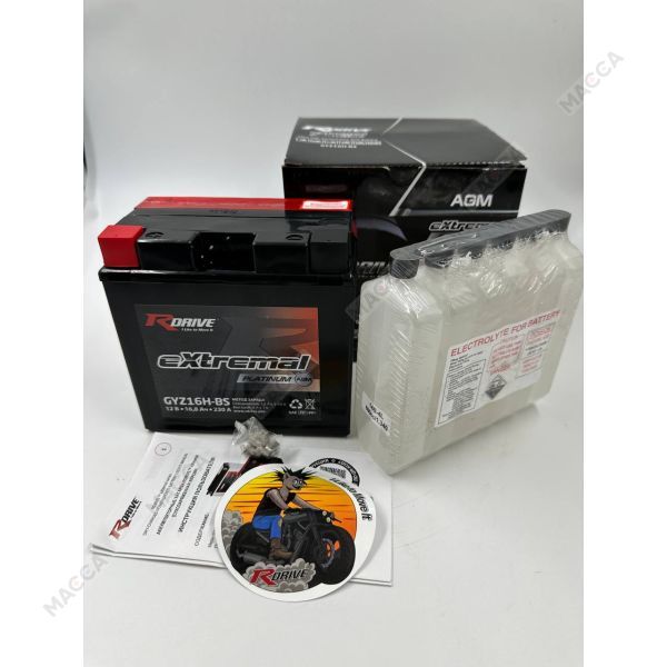 Аккумулятор RDRIVE eXtremal Platinum GYZ16H-BS, изображение 2