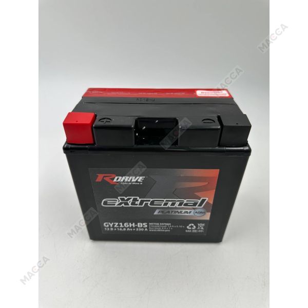 Аккумулятор RDRIVE eXtremal Platinum GYZ16H-BS, изображение 3