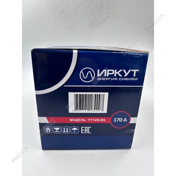 Мото аккумулятор ИРКУТ YT12B-BS, изображение 5