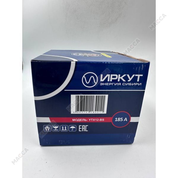 Мотоциклетный аккумулятор ИРКУТ YTX12-BS, изображение 5