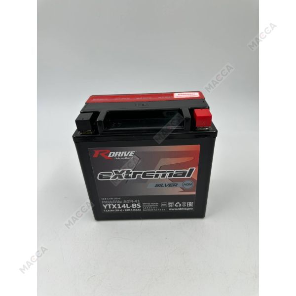Аккумулятор RDRIVE eXtremal Silver YTX14L-BS, изображение 6