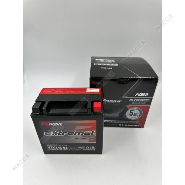 Аккумулятор RDRIVE eXtremal Silver YTX14L-BS