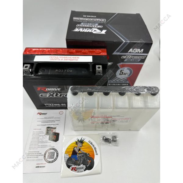 Аккумулятор RDRIVE eXtremal Silver YTX24HL-BS, изображение 2