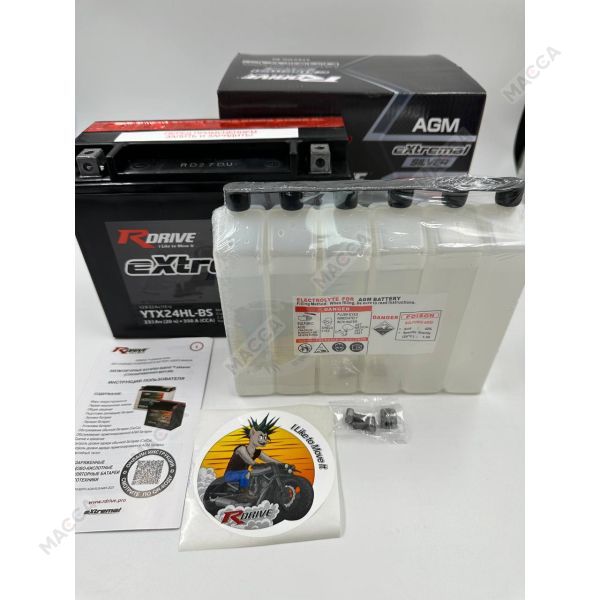 Аккумулятор RDRIVE eXtremal Silver YTX24HL-BS, изображение 8