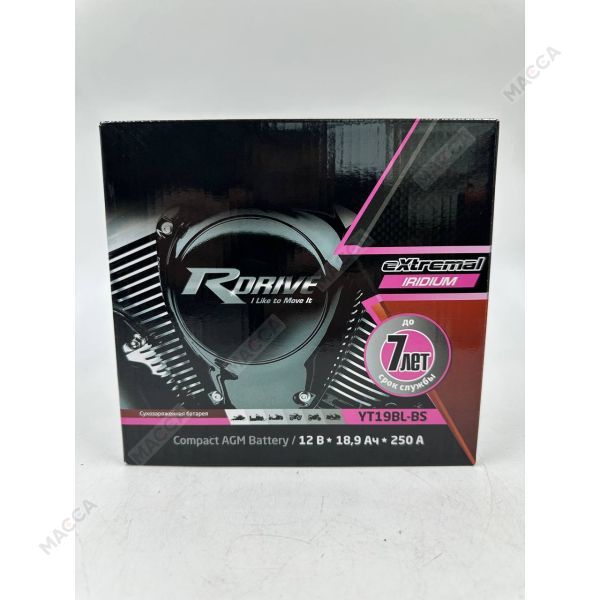 Аккумулятор RDRIVE eXtremal Iridium YT19BL-BS, изображение 13