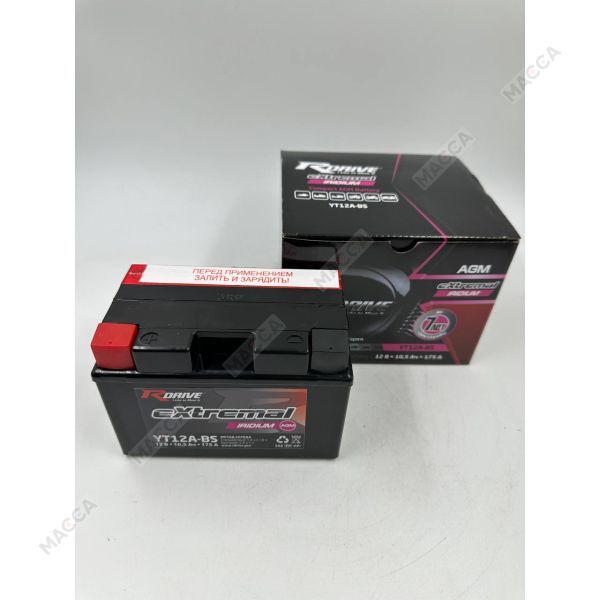 Мотоциклетный аккумулятор RDrive eXtremal IRIDIUM YT12А-BS, изображение 5