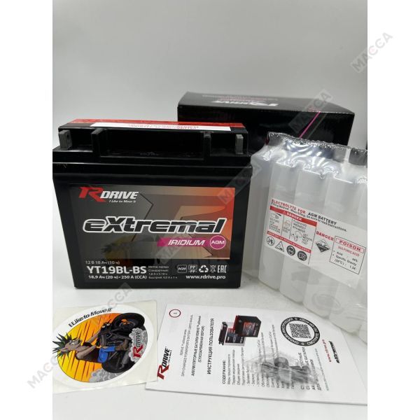 Аккумулятор RDRIVE eXtremal Iridium YT19BL-BS, изображение 5