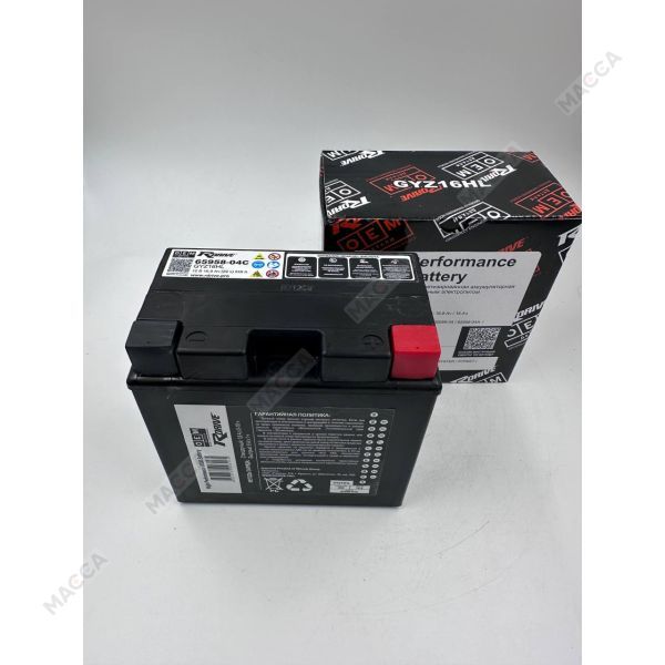 Мотоциклетный аккумулятор RDrive OEM Детали 65958-04C (GYZ16HL), изображение 4