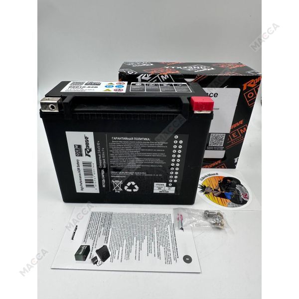 Аккумулятор RDrive OEM ДЕТАЛИ YTX24HL (66010-82B HARLEY DAVIDSON, изображение 7