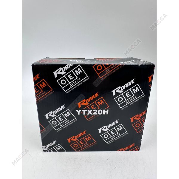 Аккумулятор RDrive OEM ДЕТАЛИ YTX20H (66000209 HARLEY DAVIDSON), изображение 8