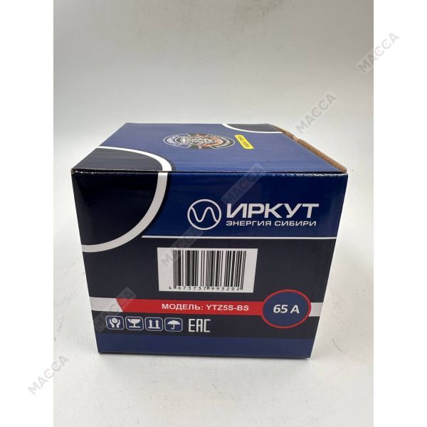 Мотоциклетный аккумулятор ИРКУТ YTZ5S-BS, изображение 8