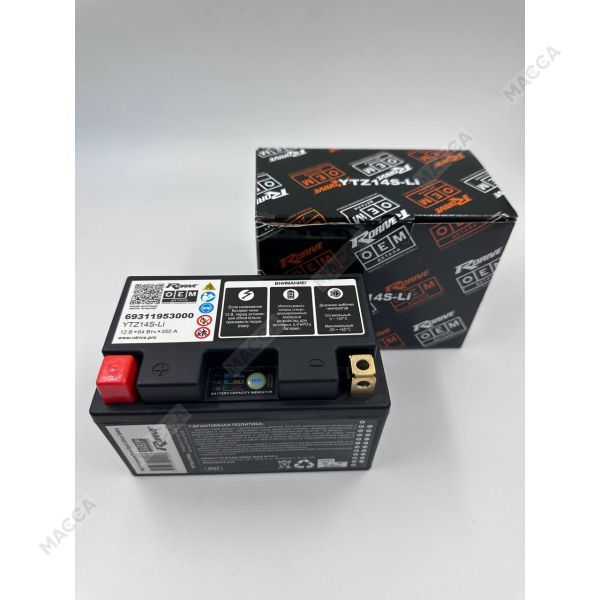 Мотоциклетный аккумулятор RDrive OEM Детали YTZ14S-Li 69311953000, изображение 4