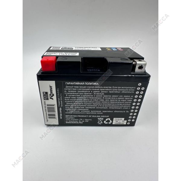 Мотоциклетный аккумулятор RDrive OEM Детали 31500-MCR-D02 (YTZ14S-GEL), изображение 3