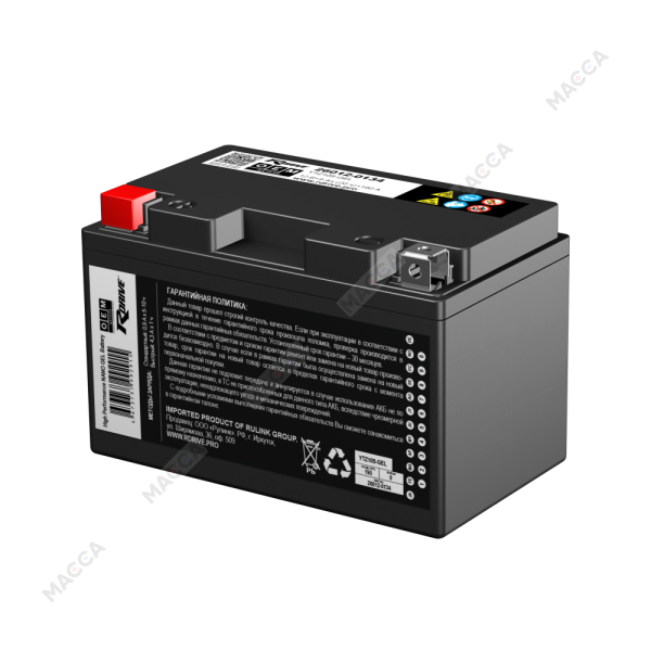 Мотоциклетный аккумулятор RDrive OEM Детали 26012-0134 (YTZ10S-GEL)